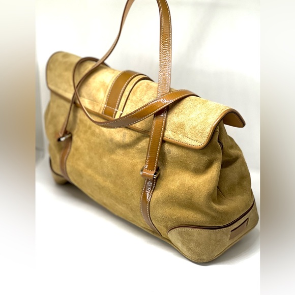 COACH💥RARE-VINTAGE~SOLD OUT💥Hampton Suede Satchel - Picture 8 of 14